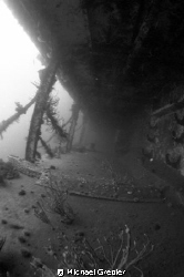 Portside alleyway of HMCS Saguenay, sunk Lunenburg Bay (N... by Michael Grebler 